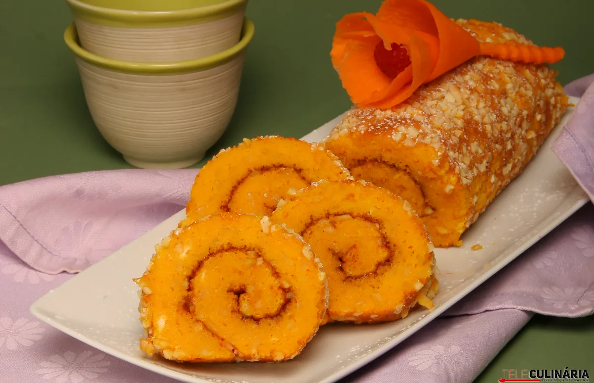 Torta de cenouras com amêndoa