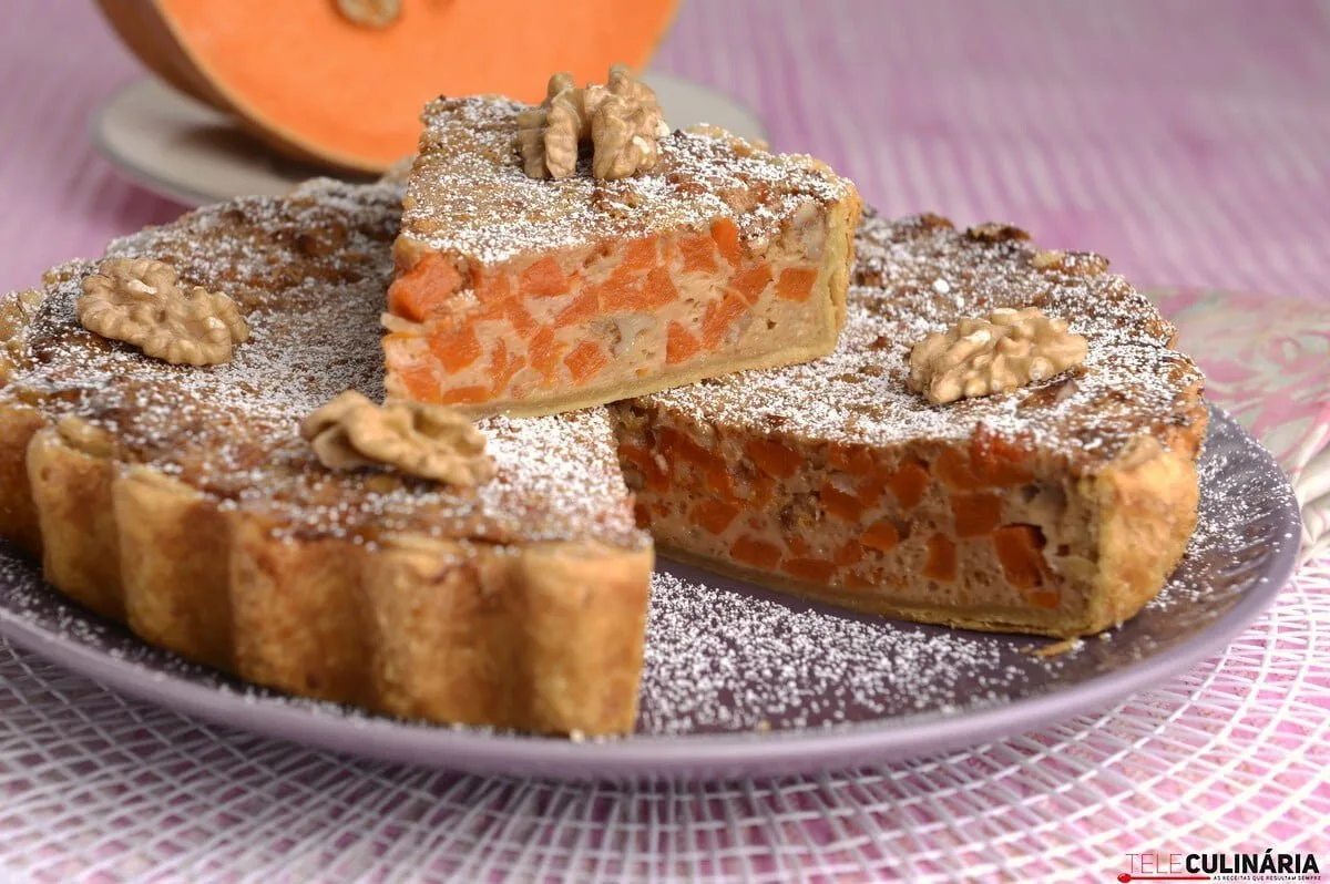 Tarte de nozes e abóbora