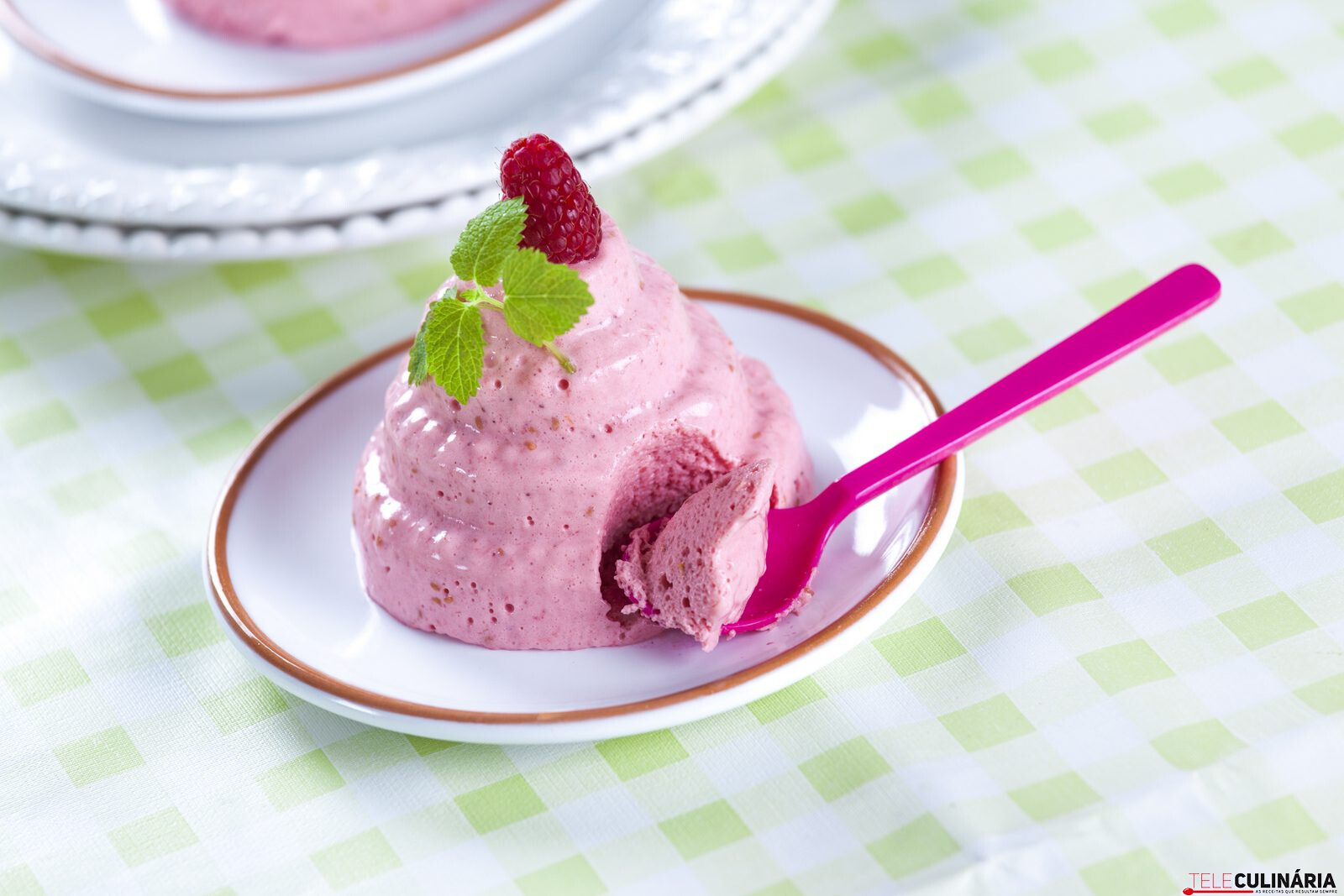 Bavaroise de framboesas