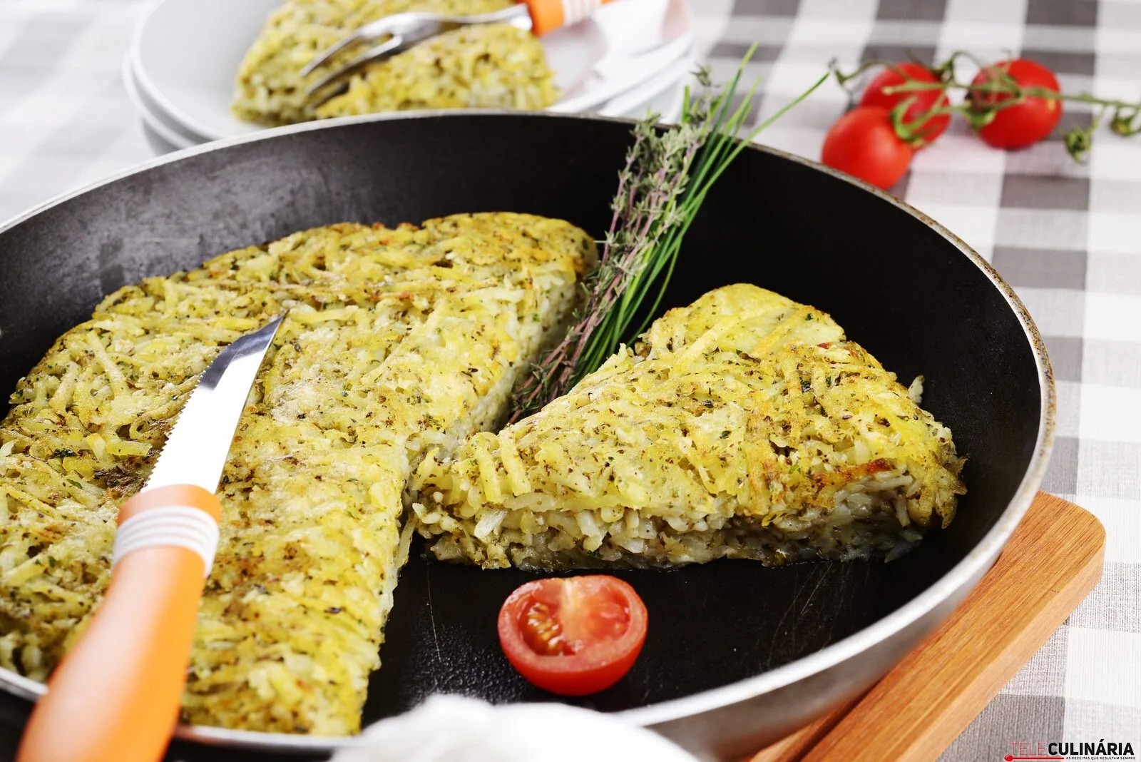 Batatas rosti com ervas