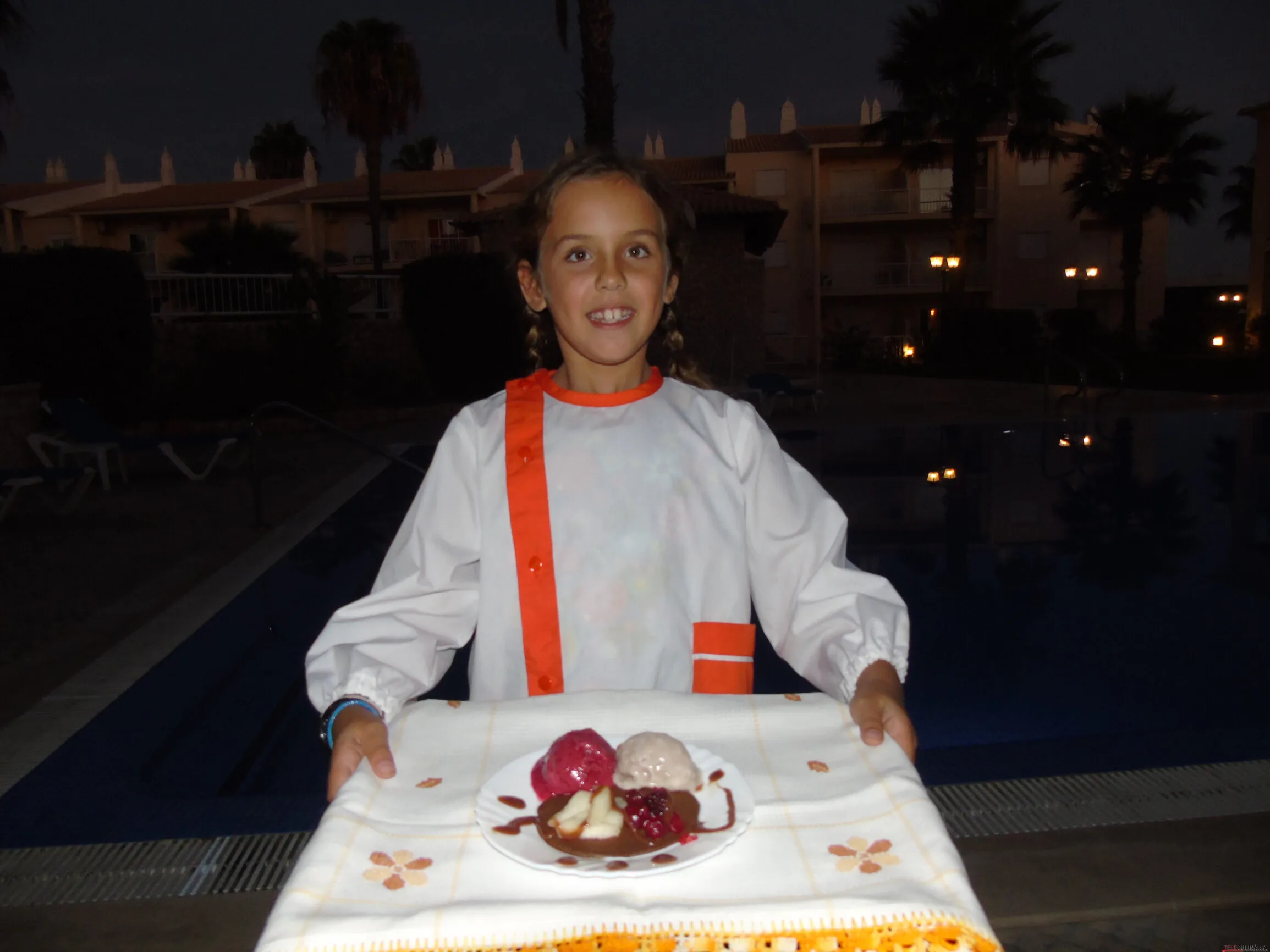 Crepes de Alfarroba com Gelados de fruta saudável