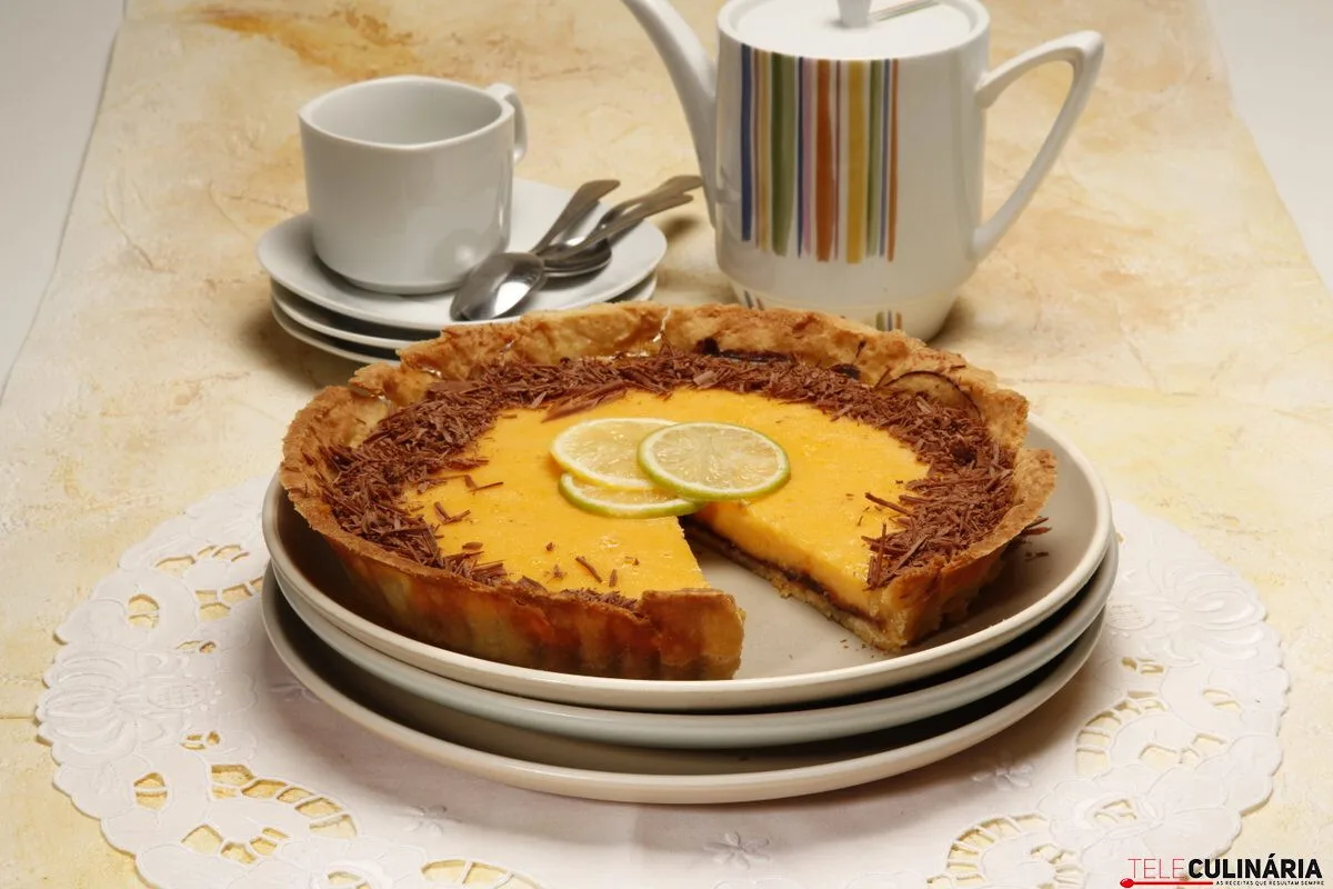 Receita de tarte achocolatada de limão