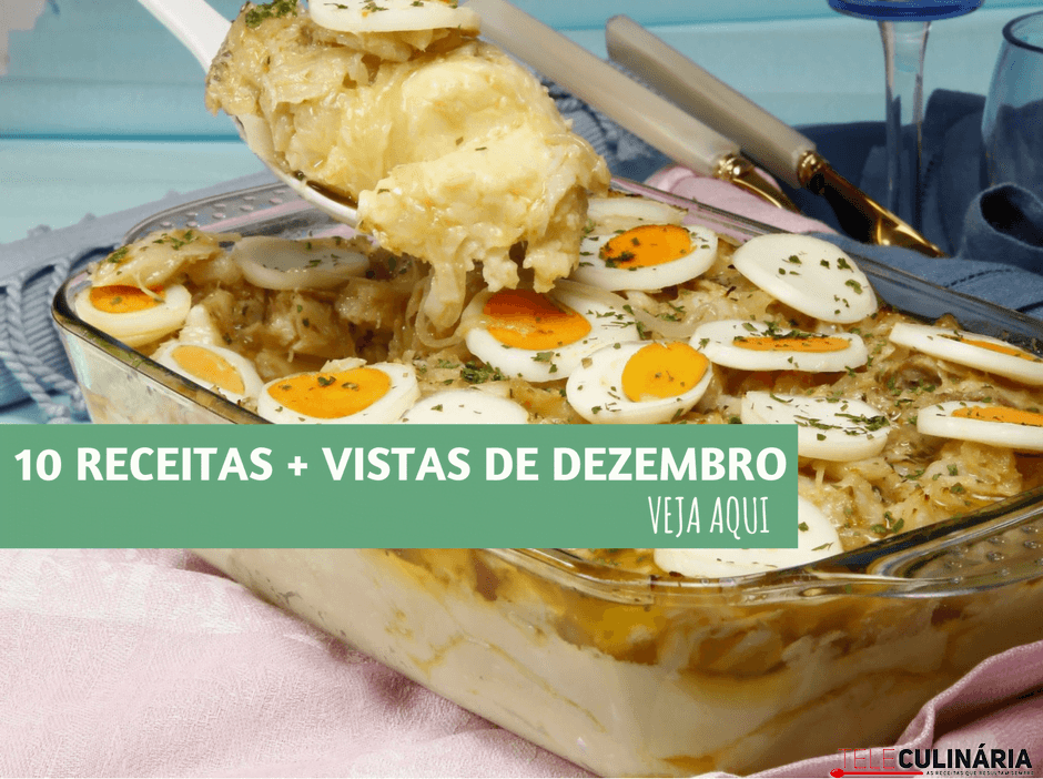 10 receitas mais vistas de dezembro de 2017