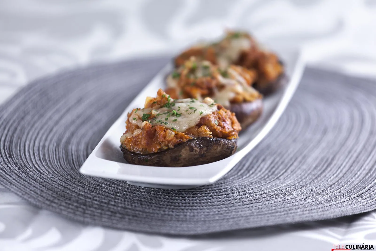 Cogumelos recheados com alheira- Receita fácil