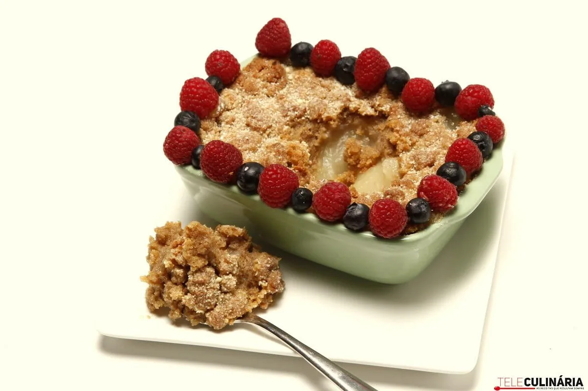Crumble de pêra
