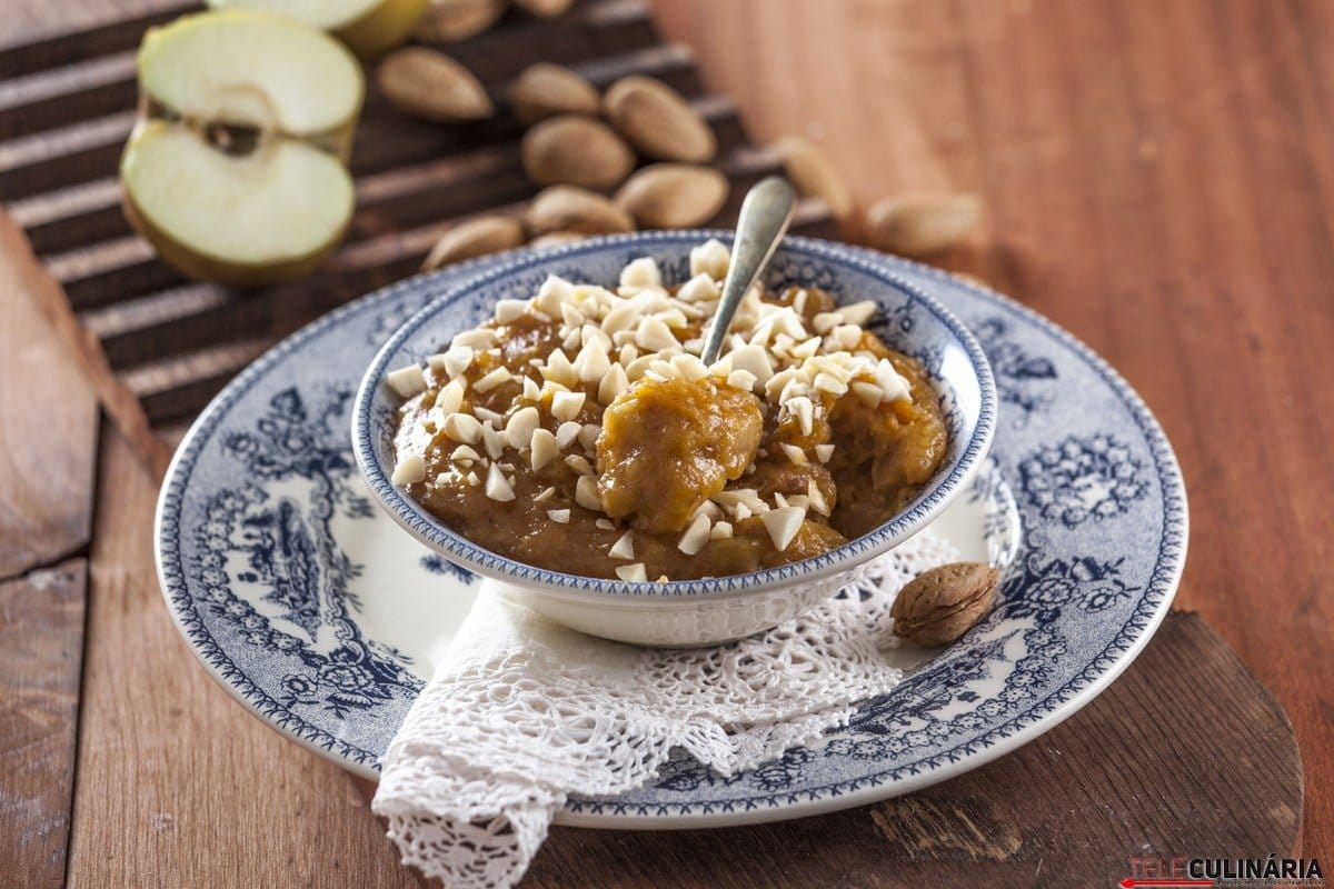 Migas doces com maca reineta
