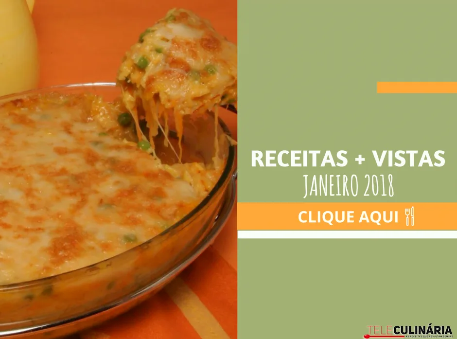 Receitas mais vistas de janeiro de 2018