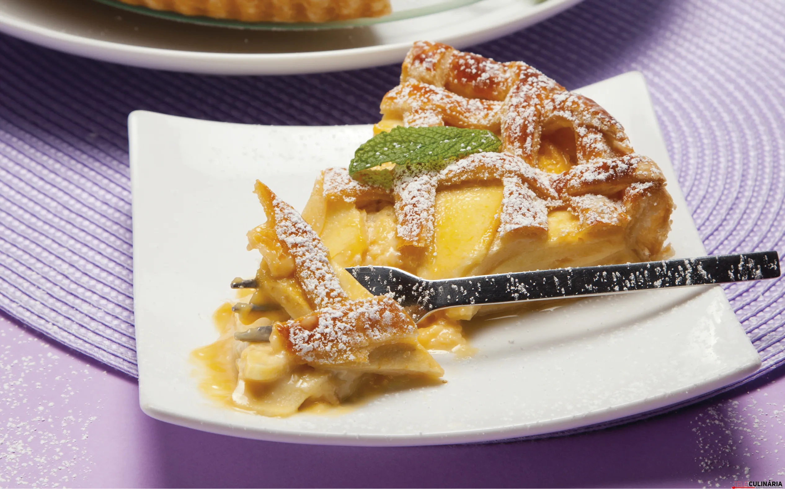 Receita tarte de maçã com leite condensado