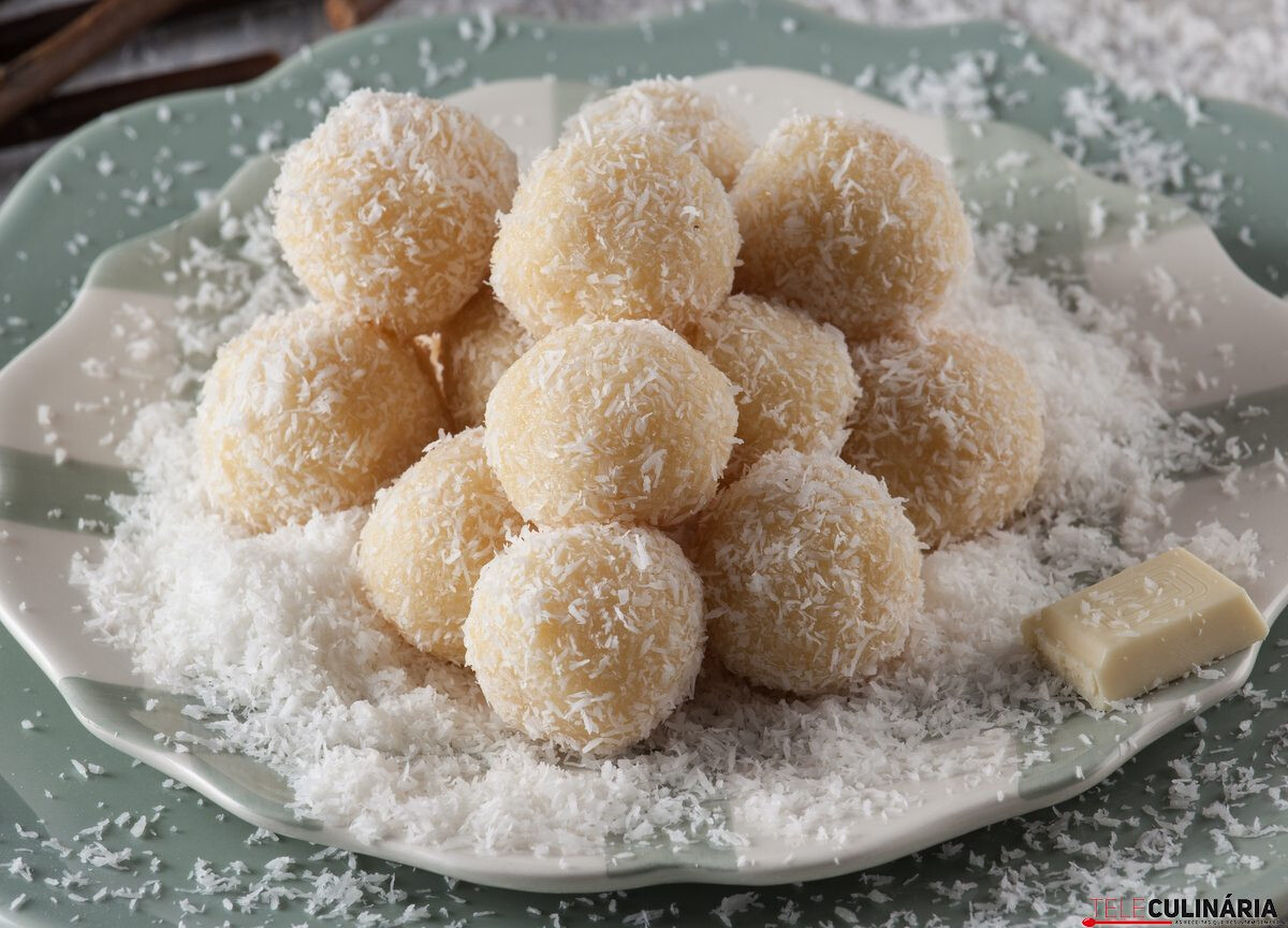 Trufas de limão e chocolate branco (robot de cozinha)