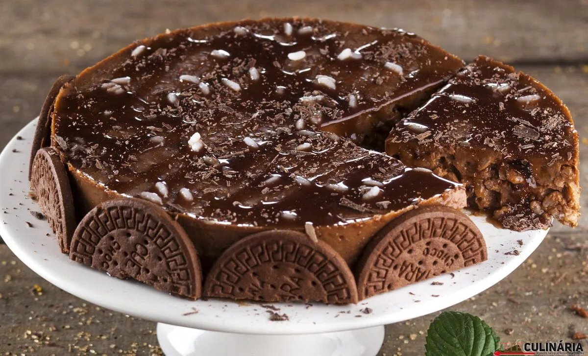 Mousse enformada de chocolate