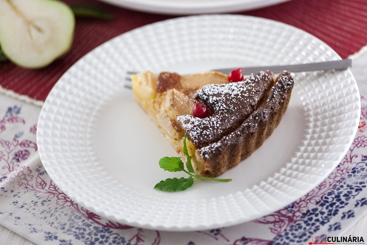 Tarte de pera - receita fácil
