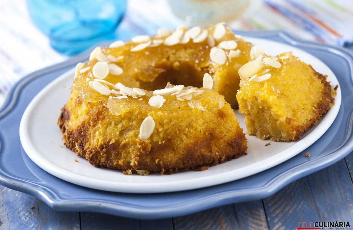 Pudim de gila e amêndoa