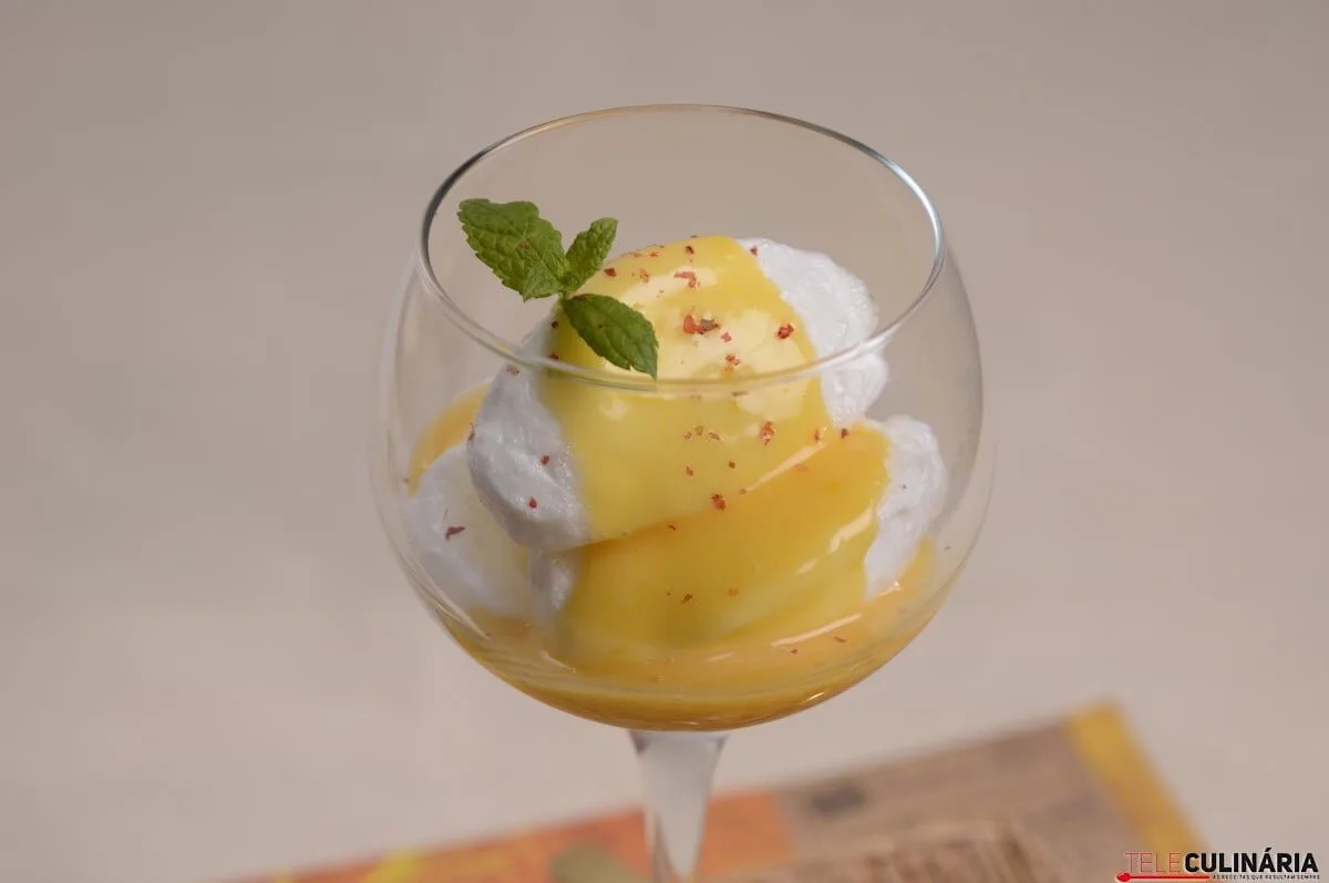 Farófias com creme de limão