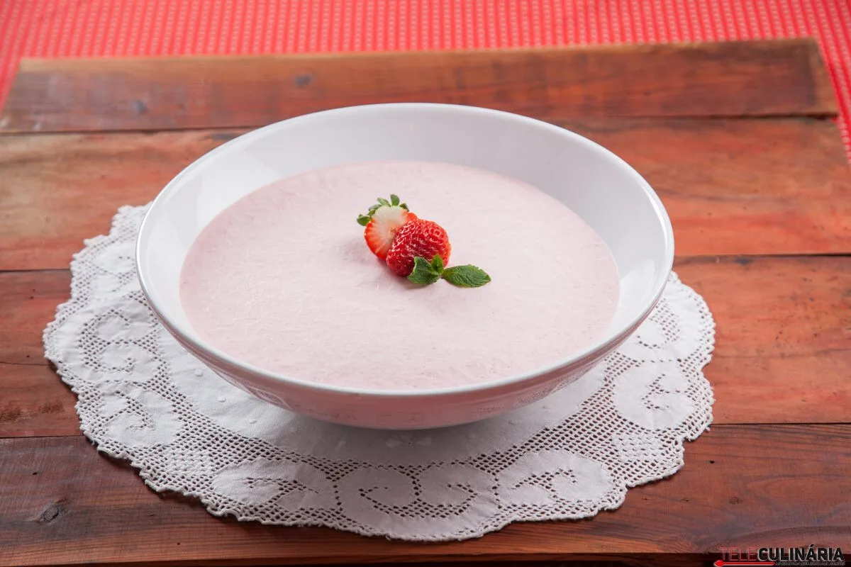 Receita de mousse de morango
