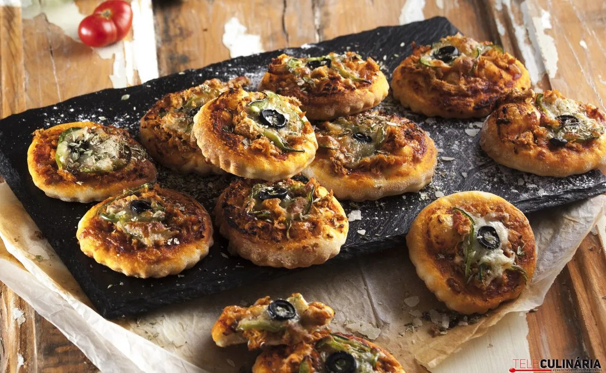 Mini pizzas de atum