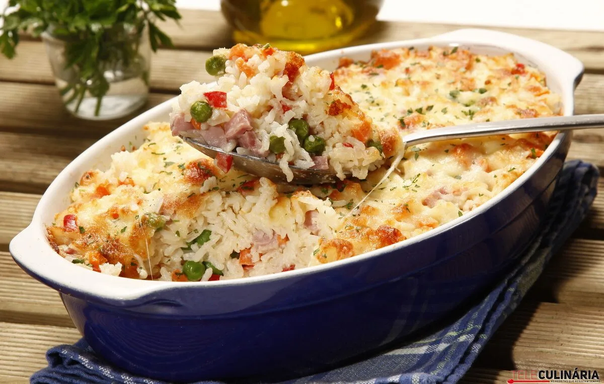 Arroz cremoso à primavera