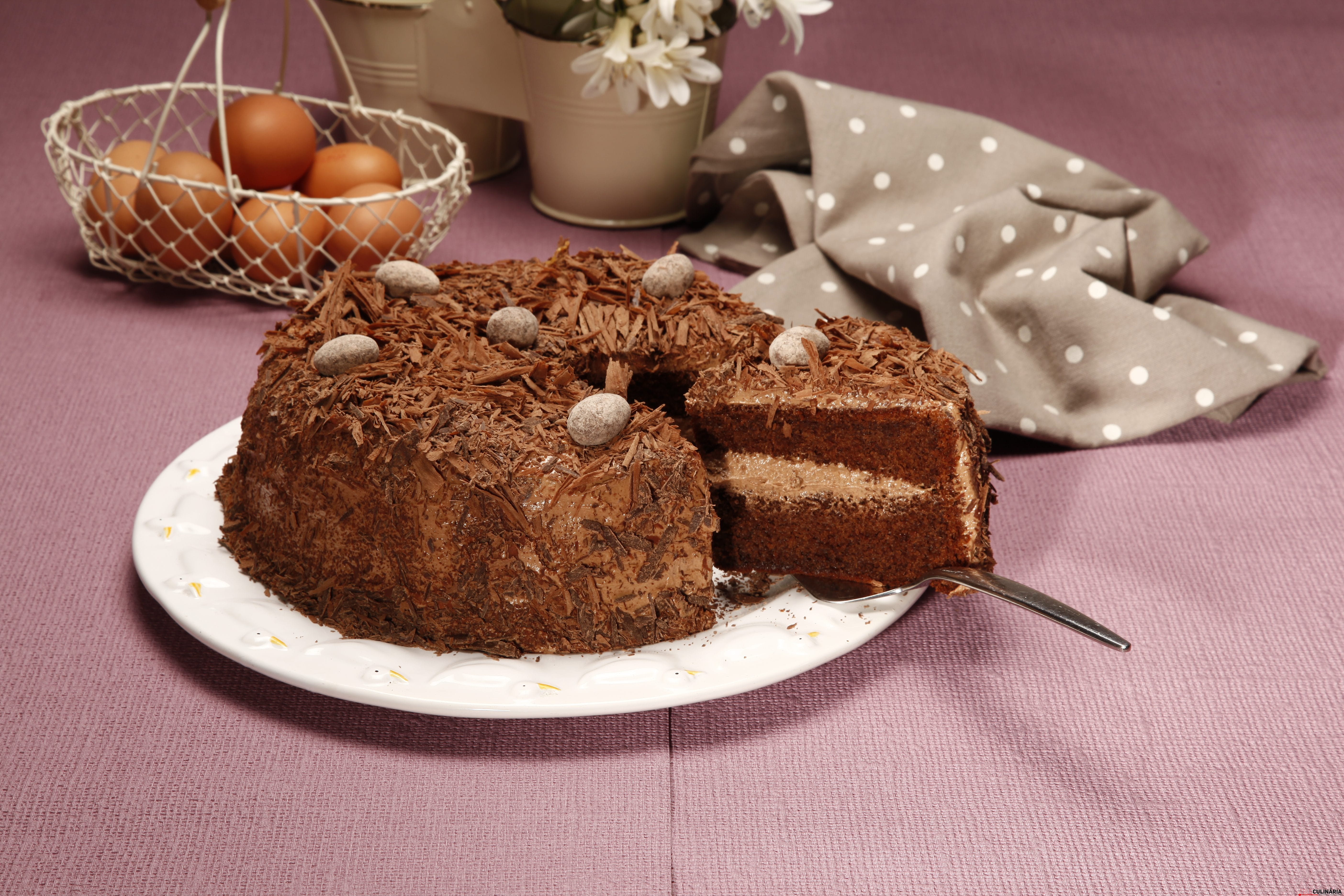 bolo de chocolate com mousse