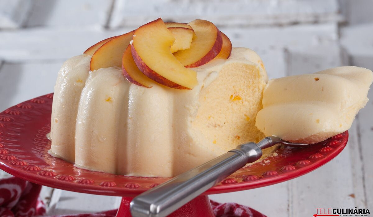 Receita de bavaroise de pêssego fresco