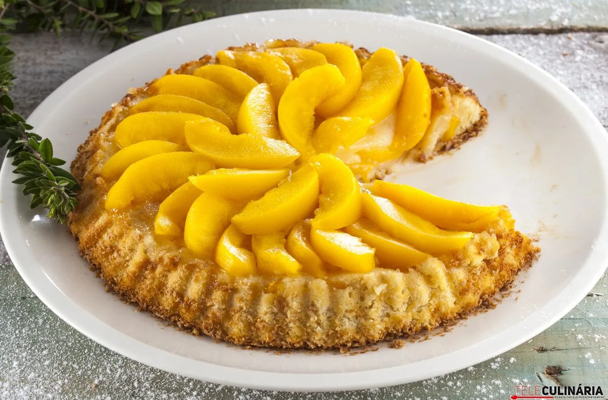 Receita de tarte de pêssego