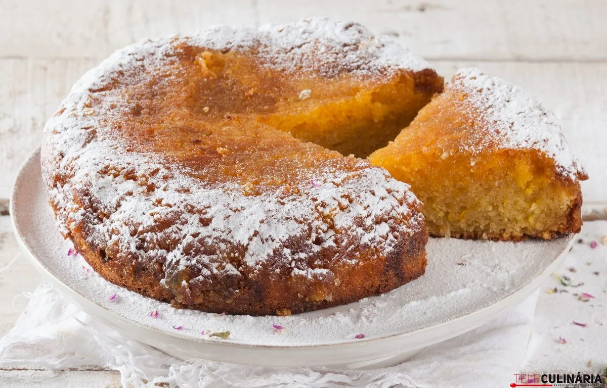 Bolo de amêndoa e gila