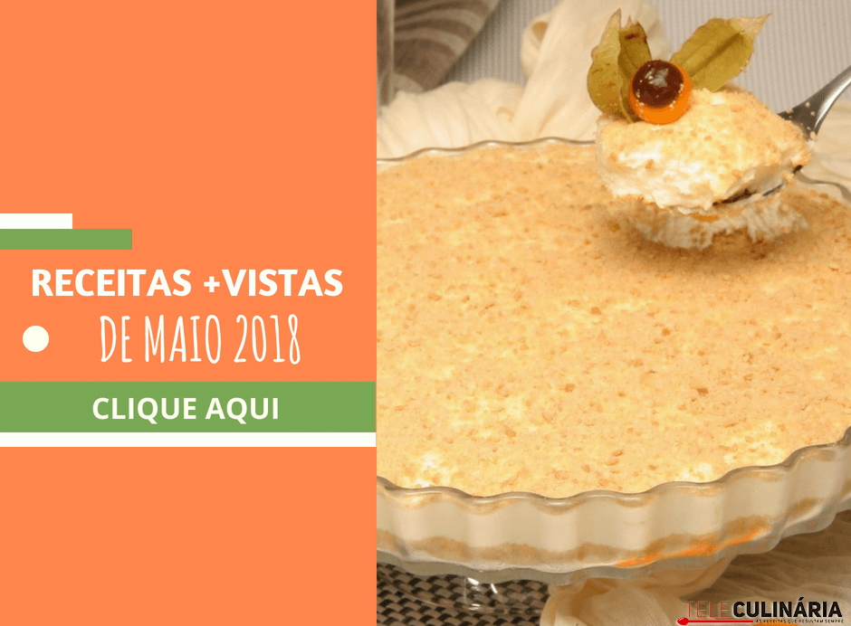 Receitas + vistas de maio de 2018