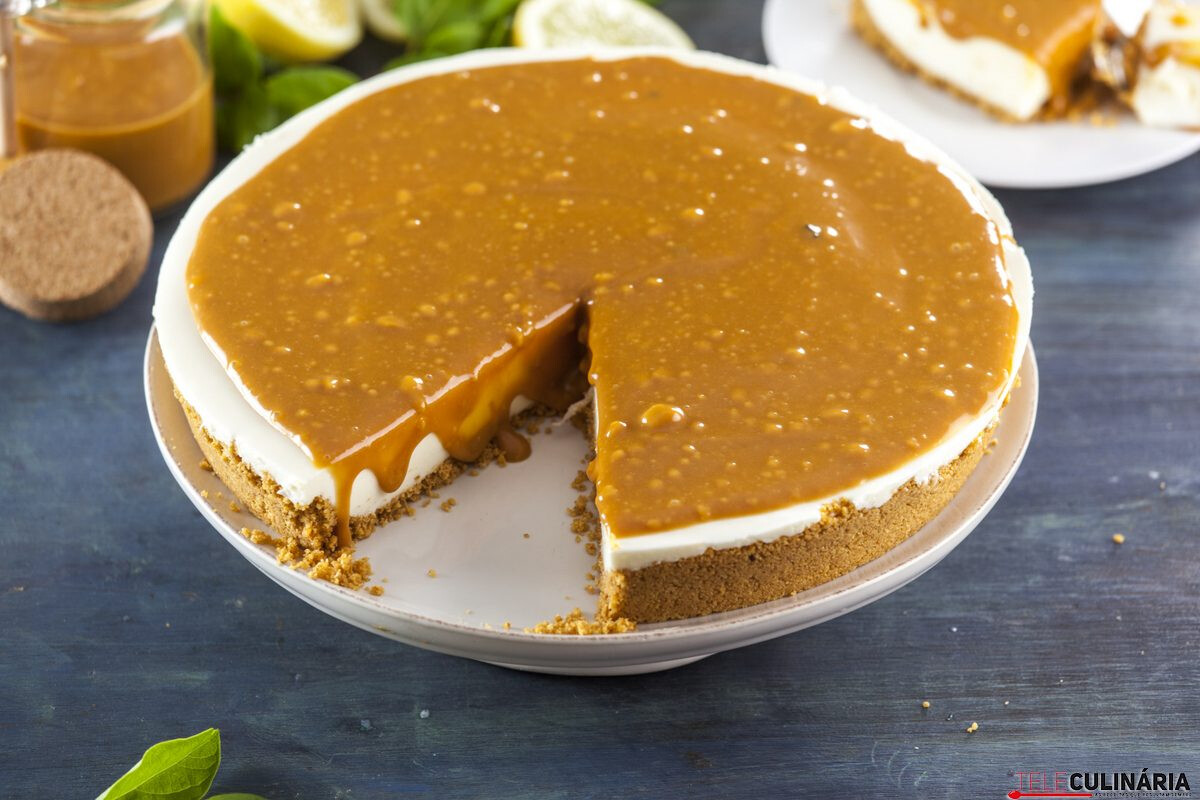 Tarte de limão com caramelo