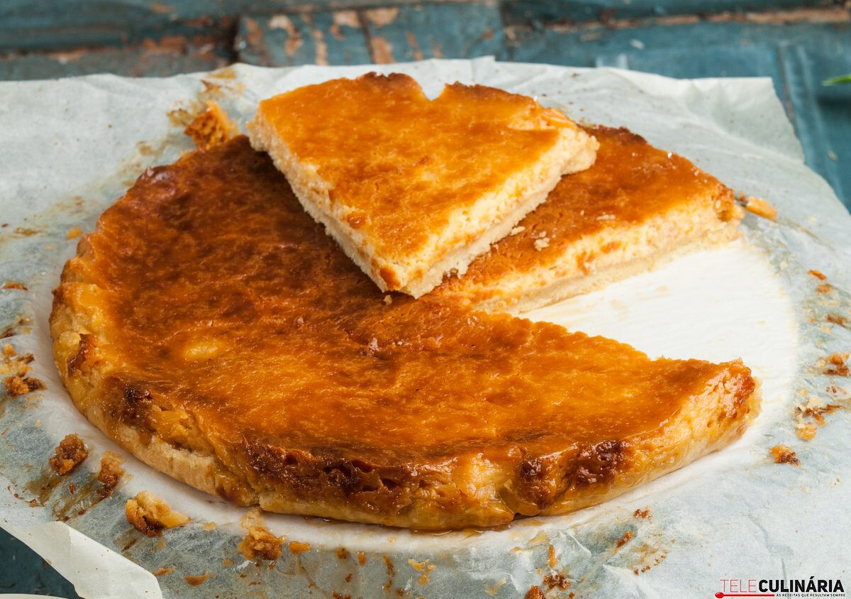 Tarte de requeijão com mel