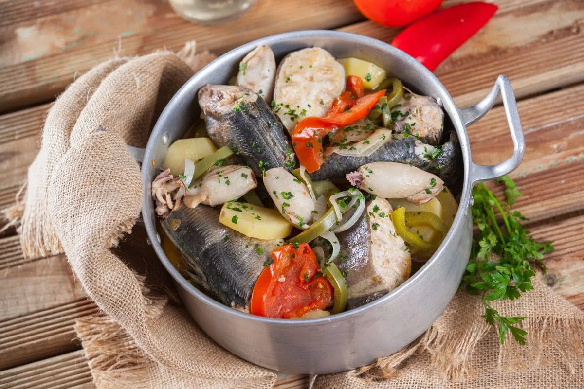 Receita de caldeirada de peixe