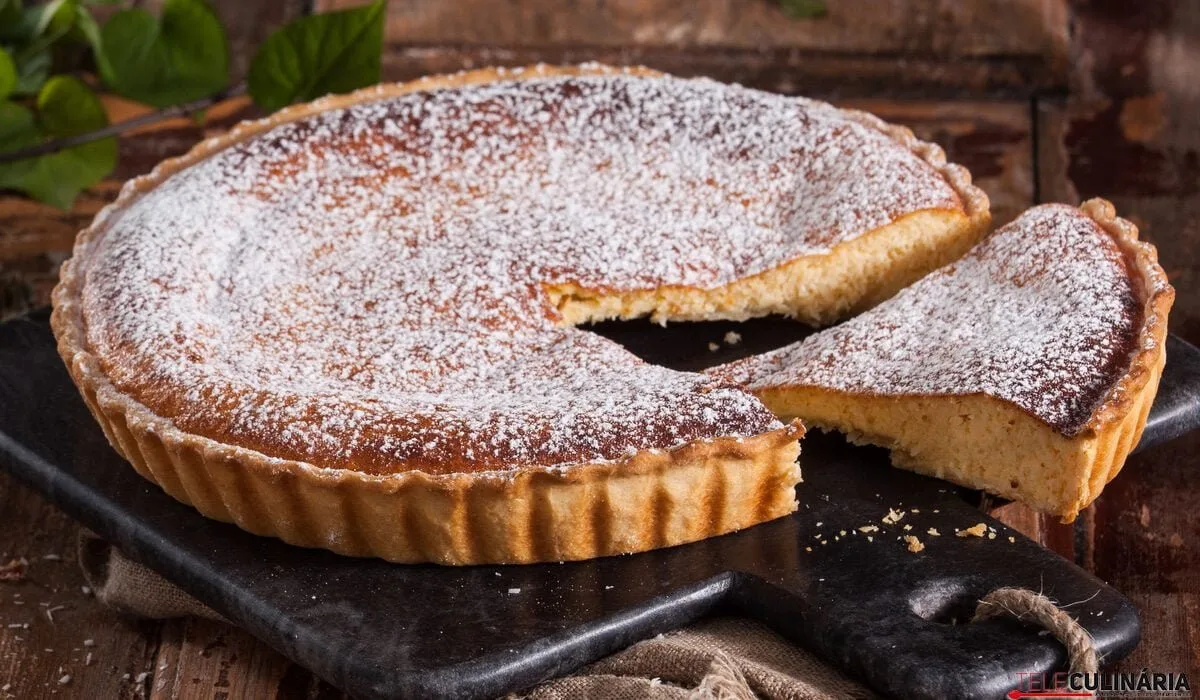 Tarte de coco e requeijão