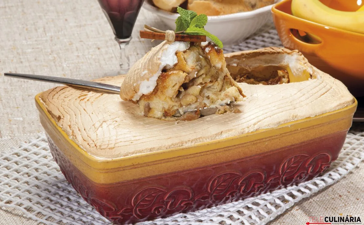 Doce de pão com banana