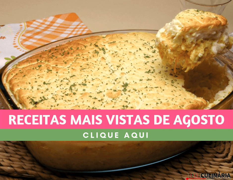 Receitas mais vistas de agosto de 2018