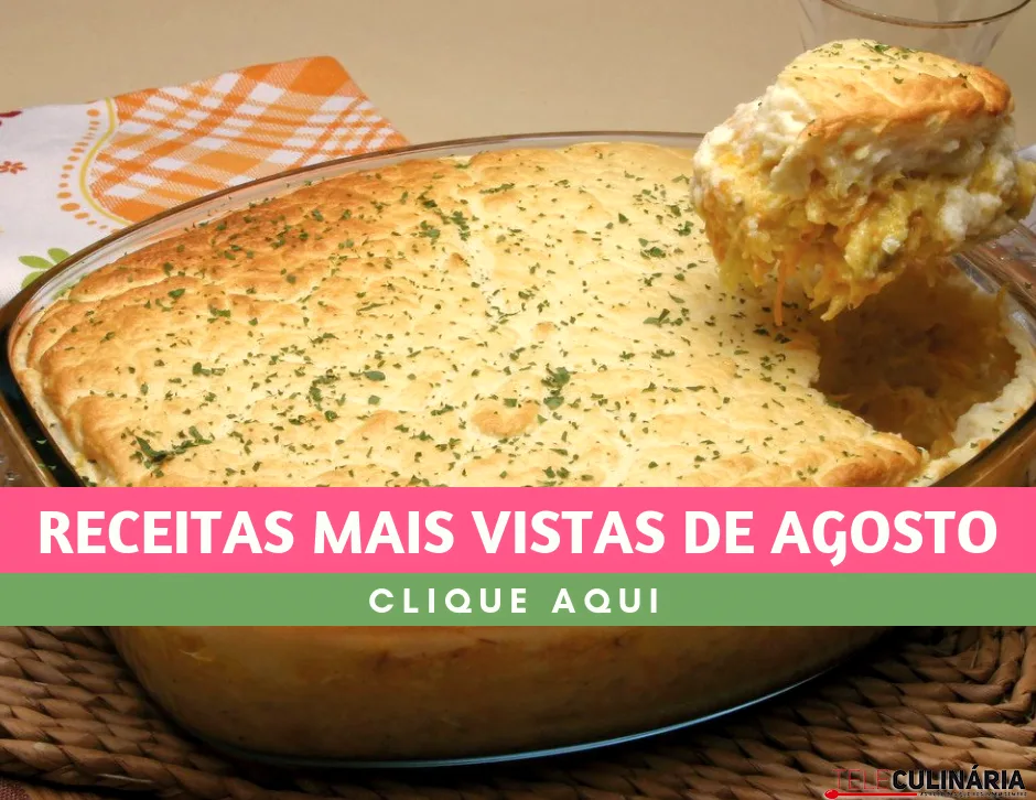 Receitas mais vistas de agosto de 2018