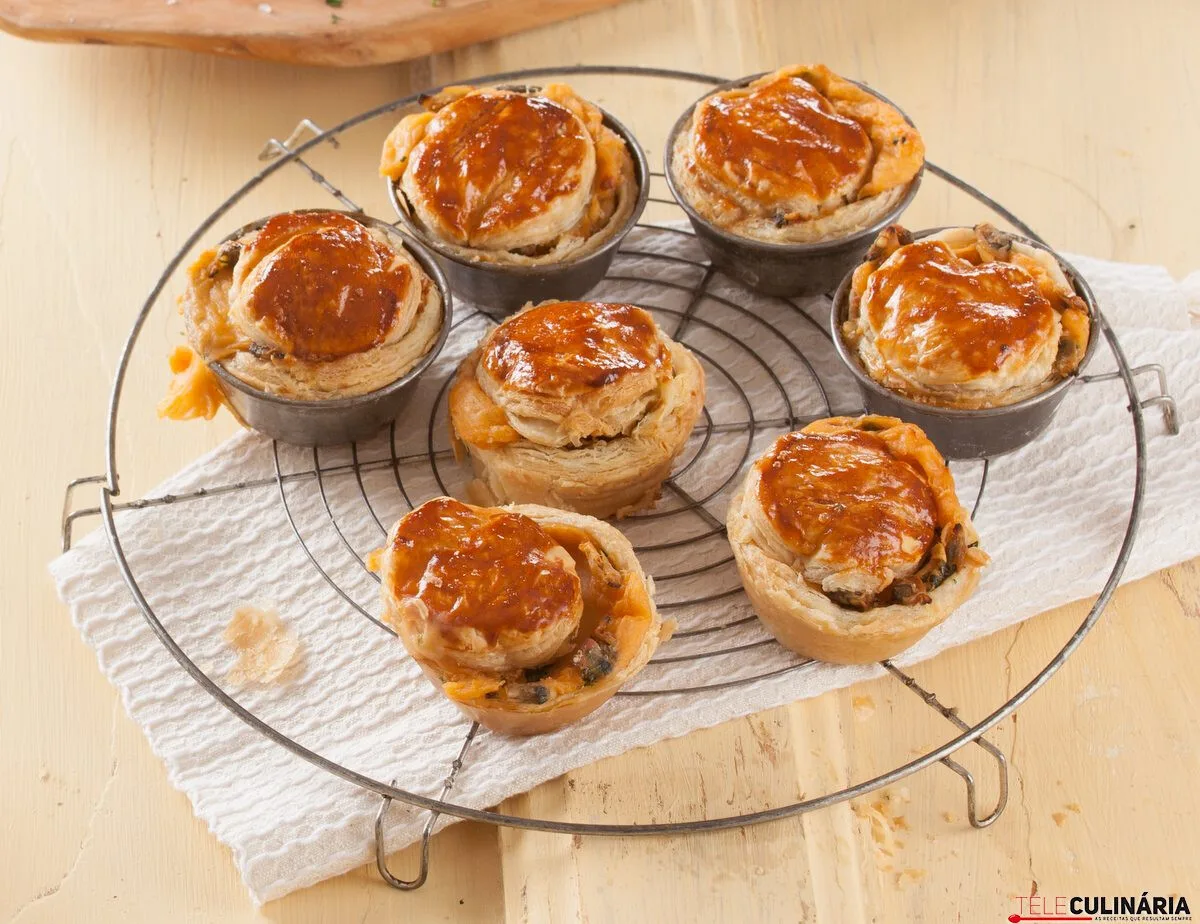 Receita de empadas de marisco