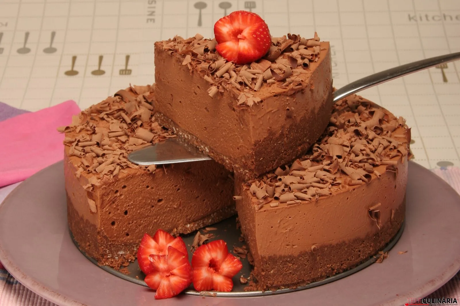Receita de cheesecake de chocolate