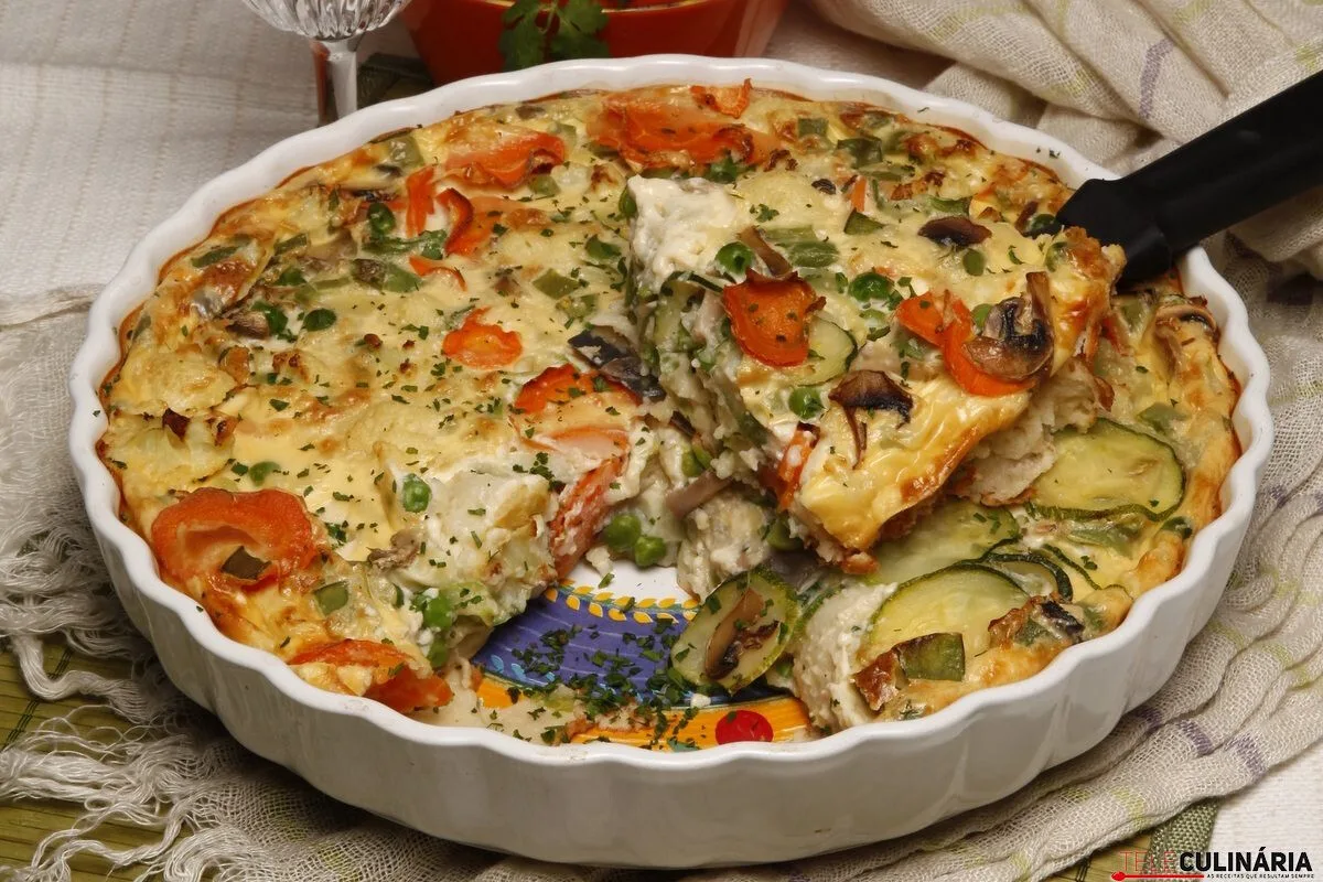 Receita de tarte de legumes