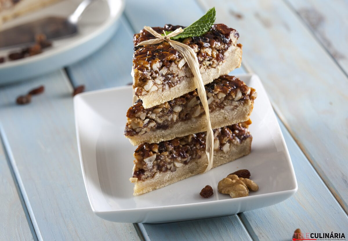 Tarte crocante de frutos secos