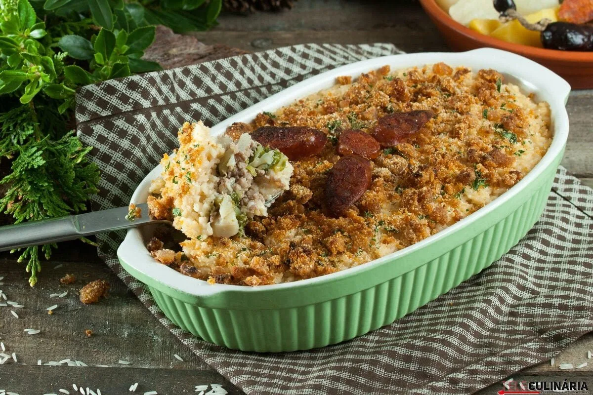 Arroz de cozido à portuguesa no forno