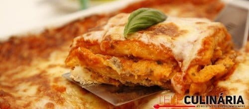 lasanha de pão