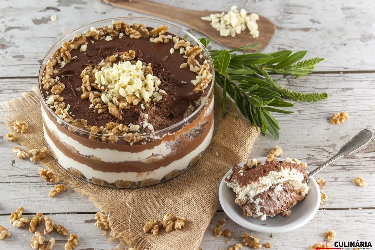 Receita de pavê preto e branco