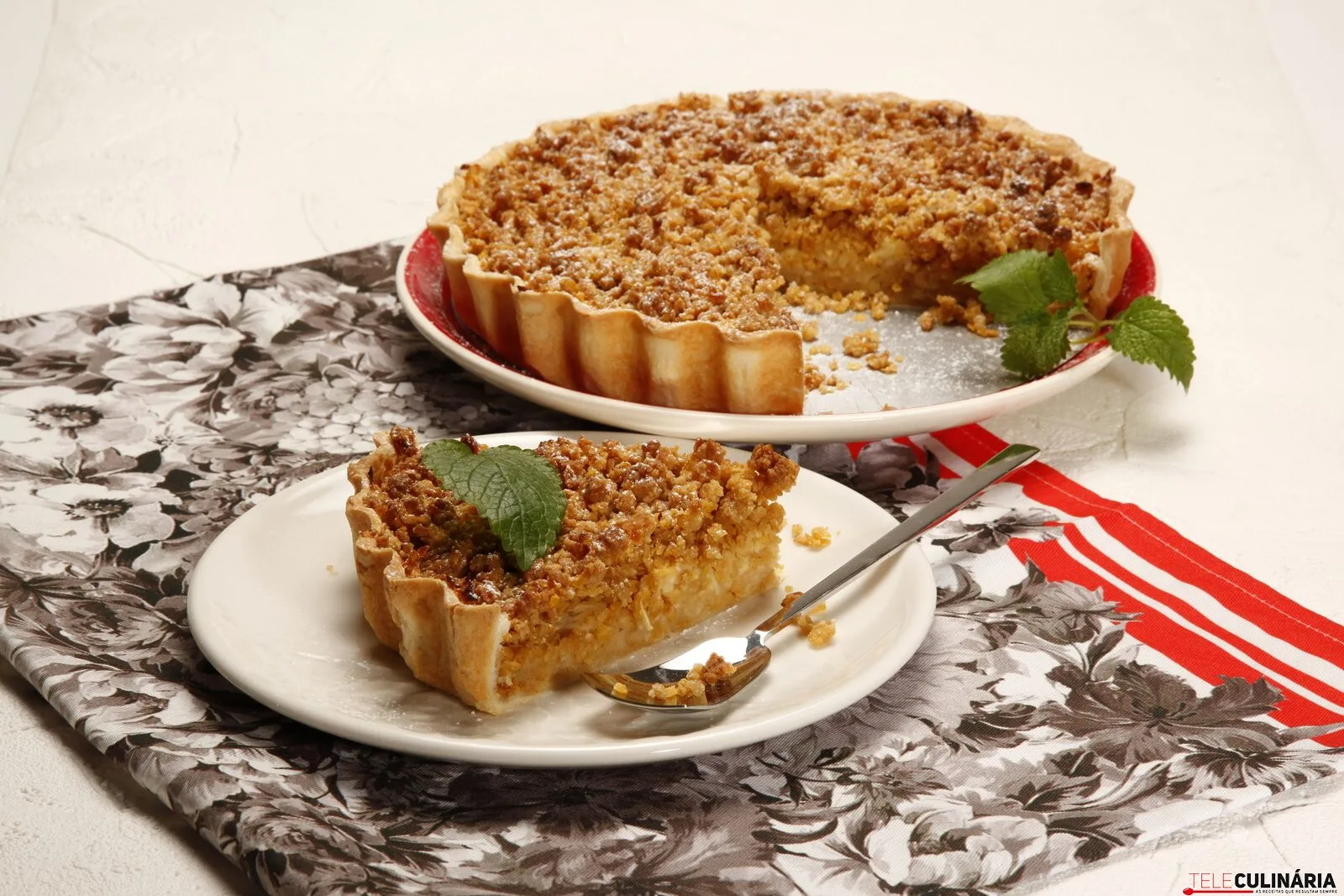 Tarte de maçã com corn flakes