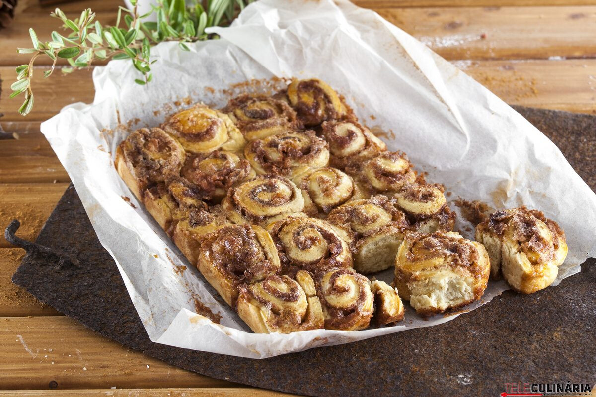 Receita de caracóis de canela