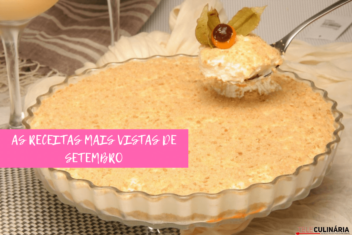 Receitas mais vistas de setembro