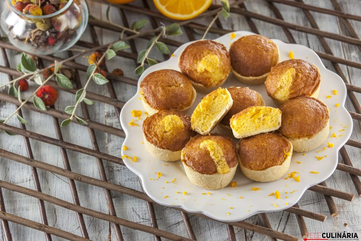 Receita fácil de queijadas de laranja