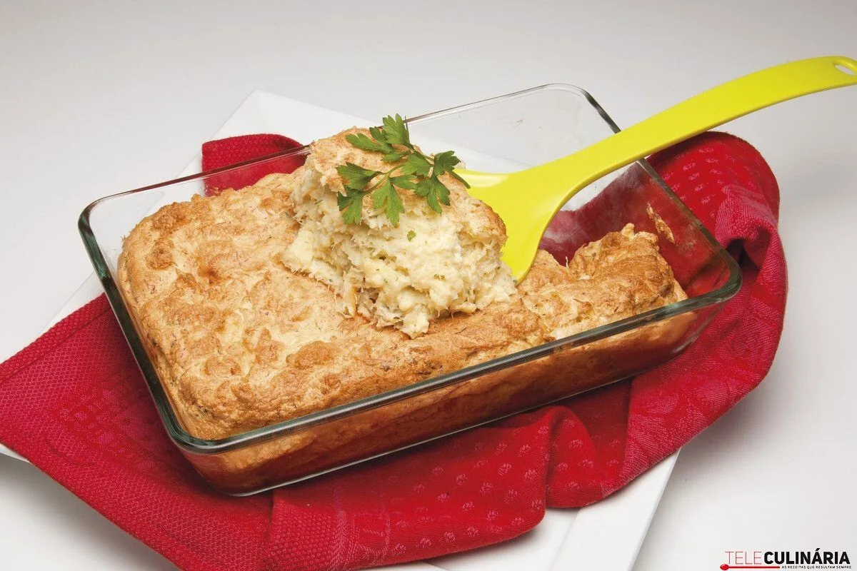 Receita de soufflé de bacalhau