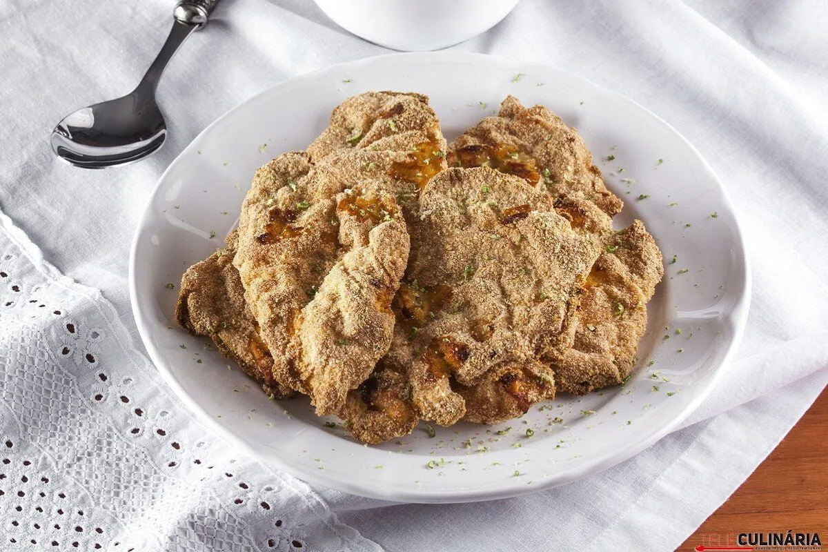 Frango panado no forno