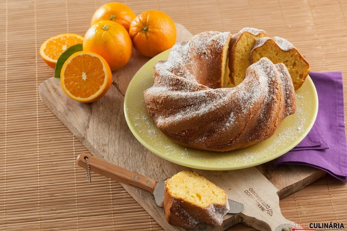 Receita de bolo de laranja fácil