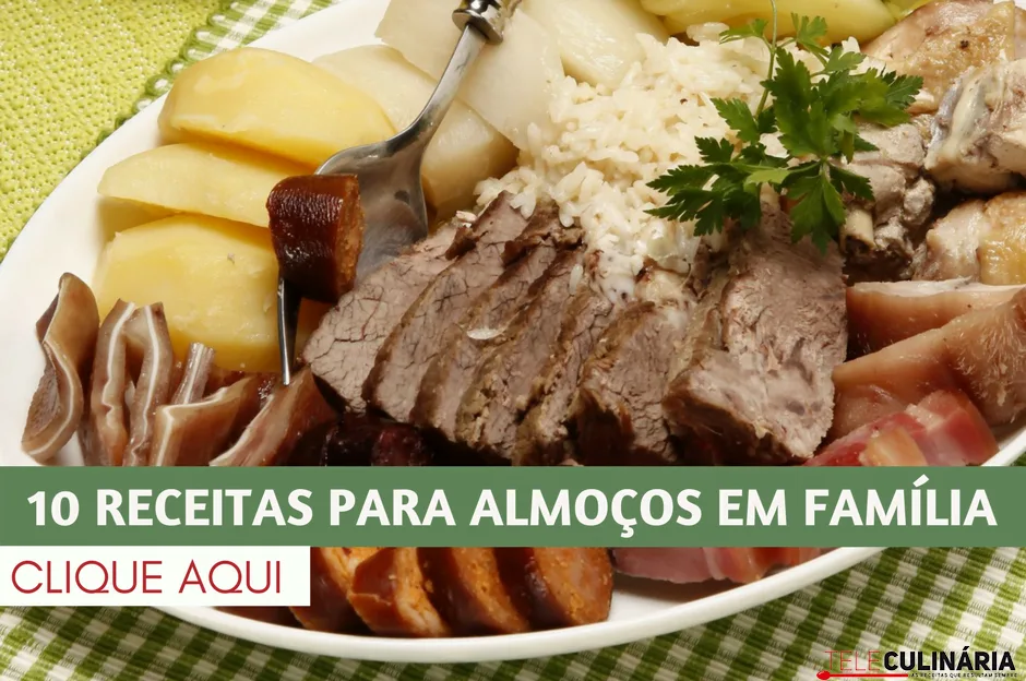 10 receitas para almoços em família