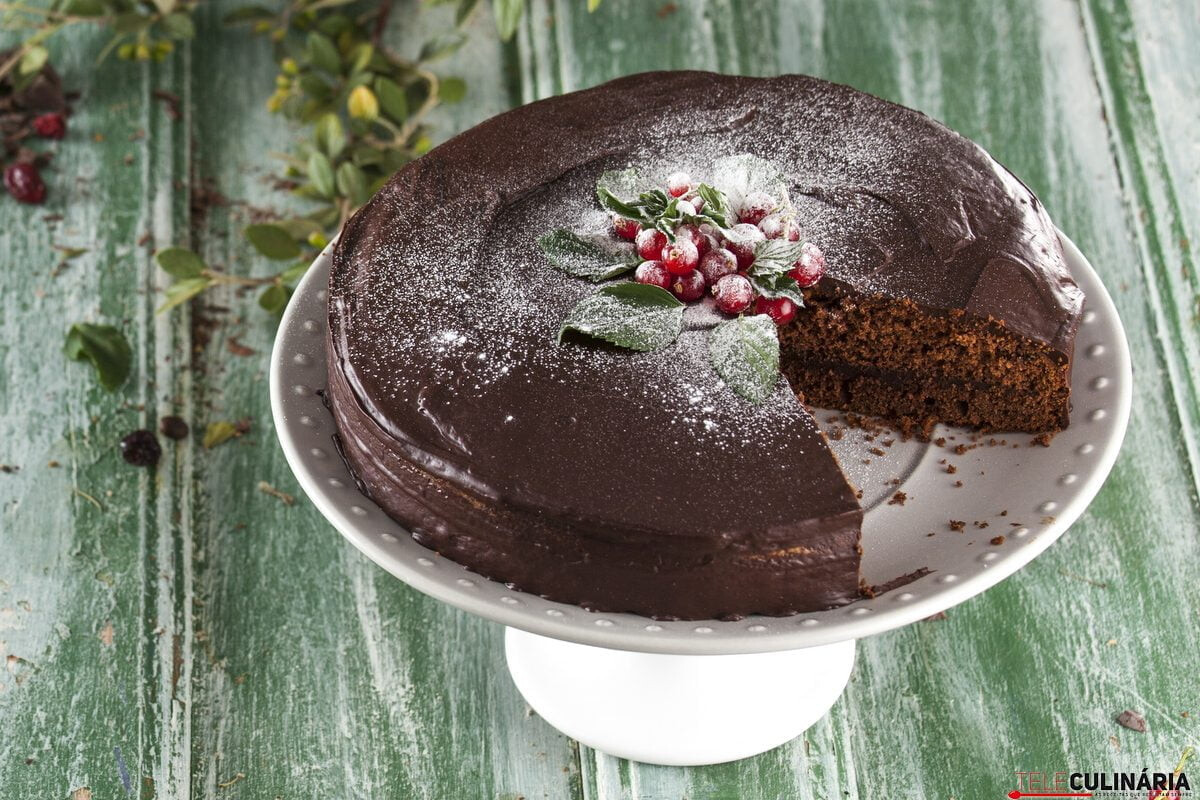 Genoise de chocolate recheado