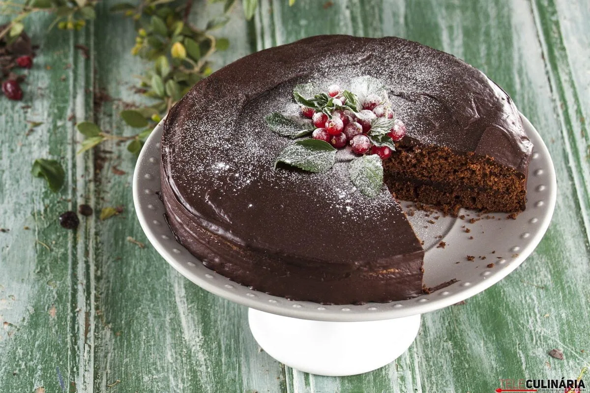 Genoise de chocolate recheado