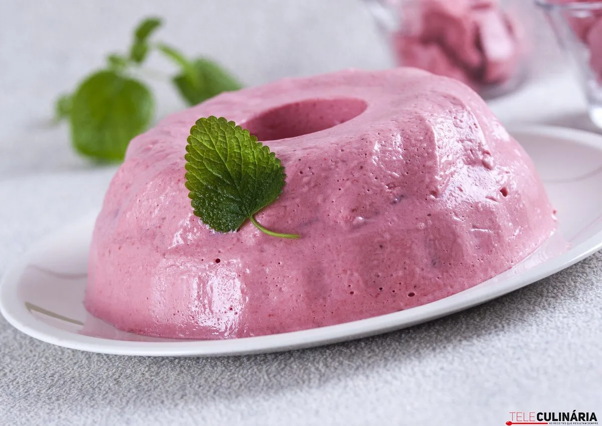 Receita de bavaroise de framboesas